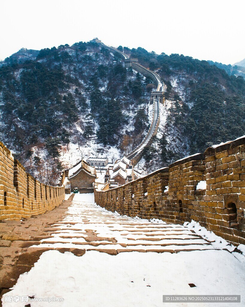 长城雪景