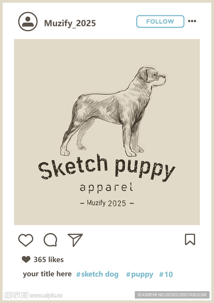 罗得西亚脊背犬 手绘稿