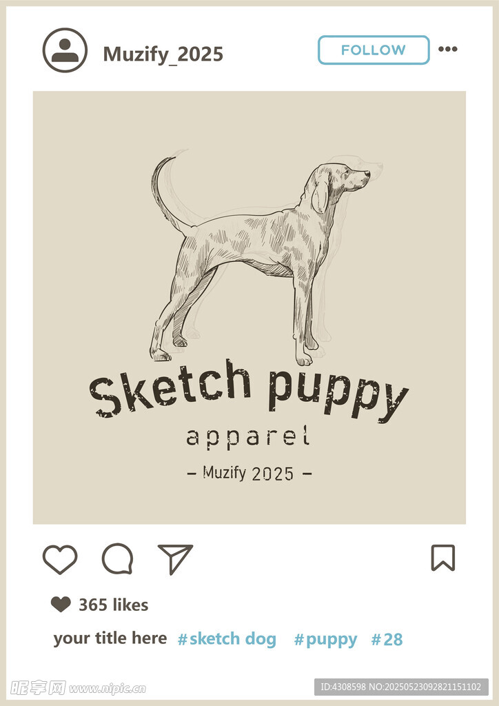 中国细犬 手绘稿