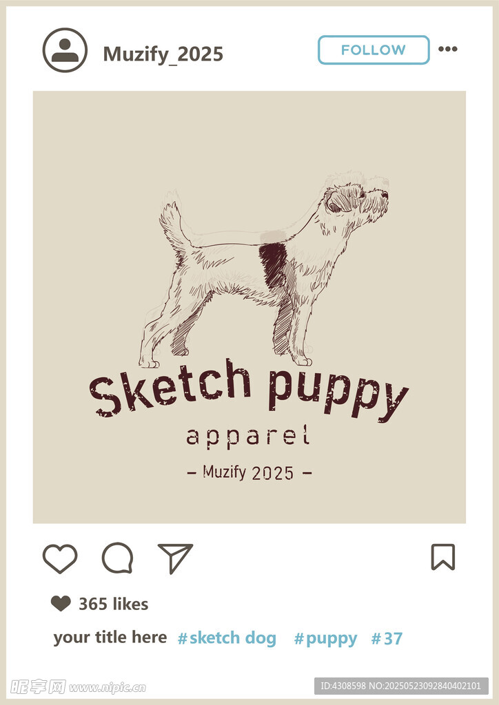 杰克罗素梗  手绘稿