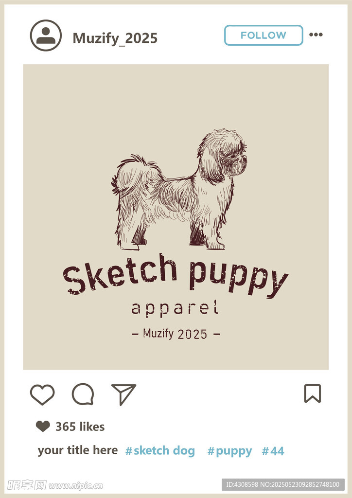 布鲁塞尔格里芬犬 手绘稿