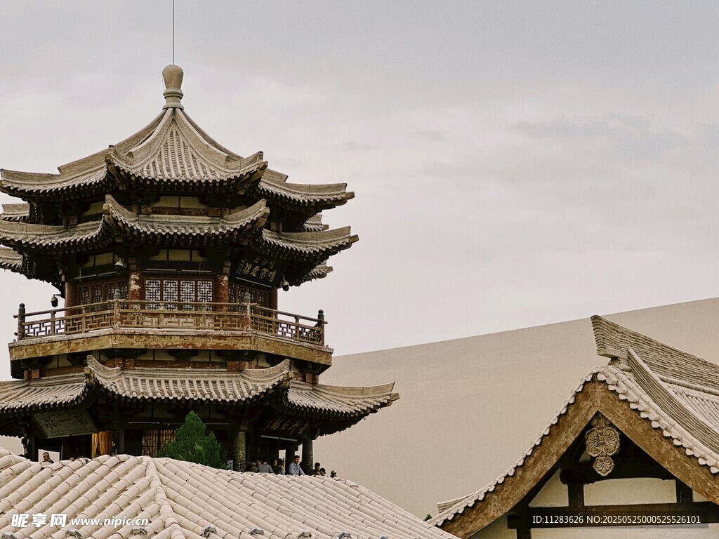 中式古建筑屋顶景观