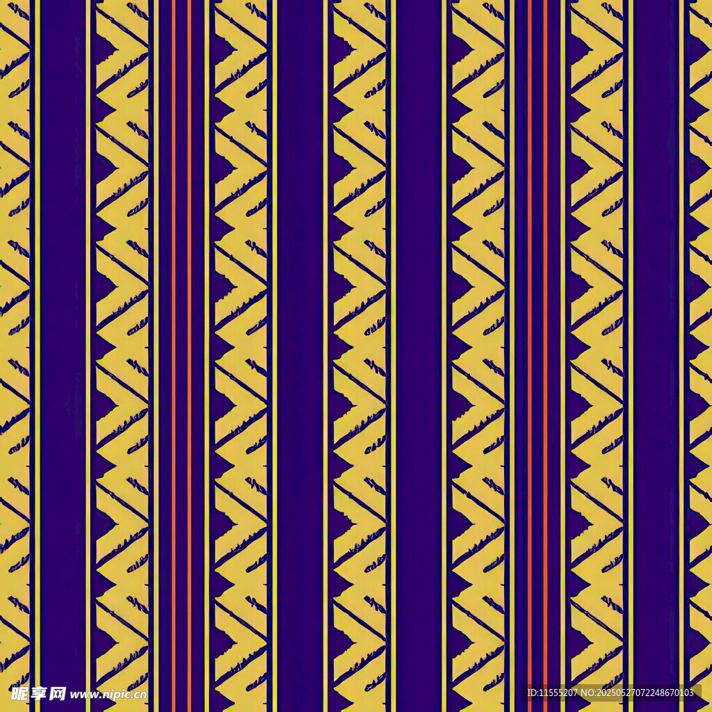 几何条纹民族风图案设计