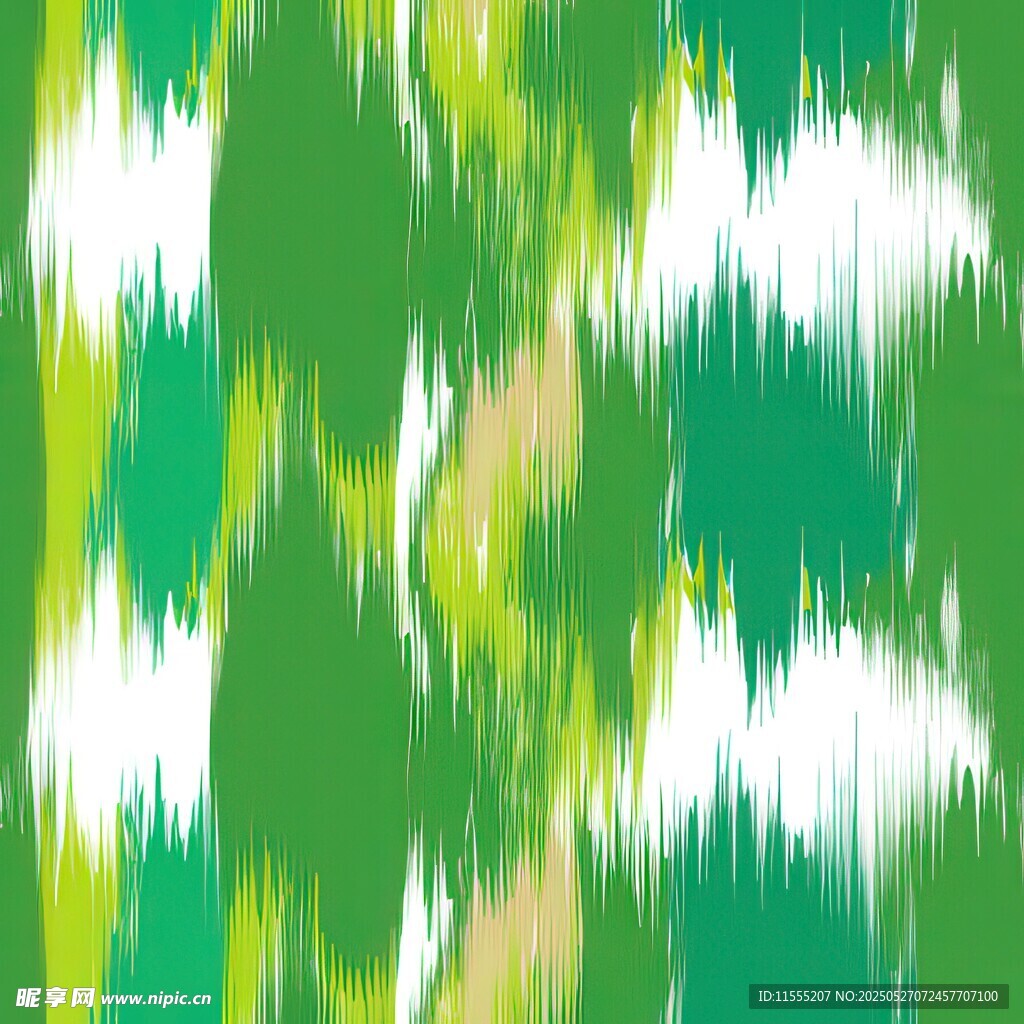 绿白相间抽象图案纹理