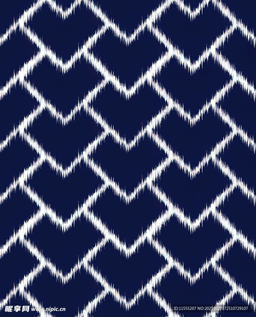 深蓝色几何线条编织图案