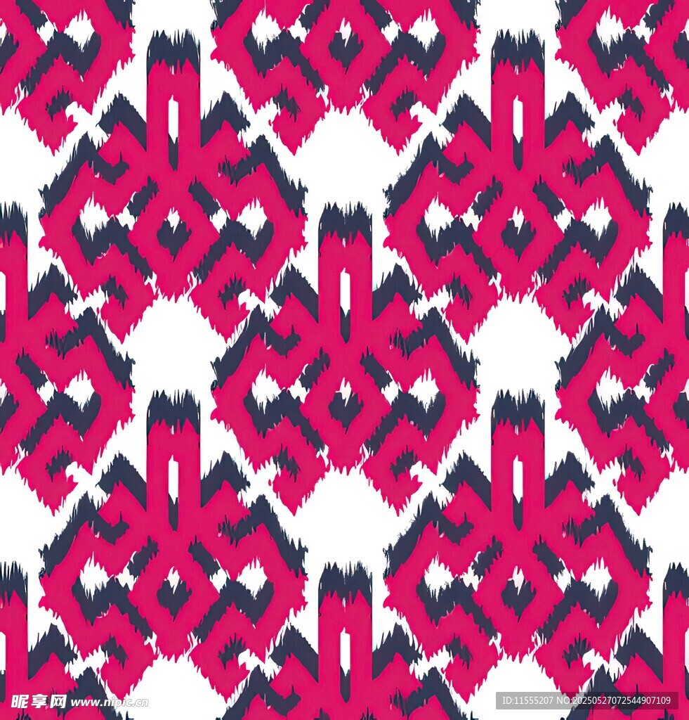 几何图案粉色系无缝花纹