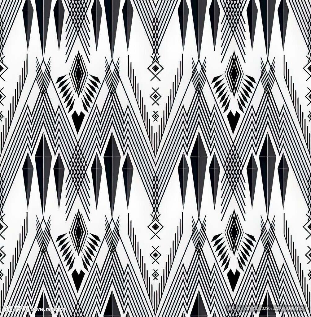 黑白几何图案纹理背景