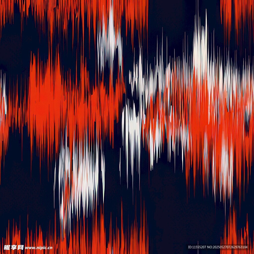 抽象动感红白色块图案