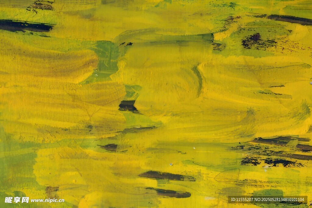 抽象黄色调艺术画作