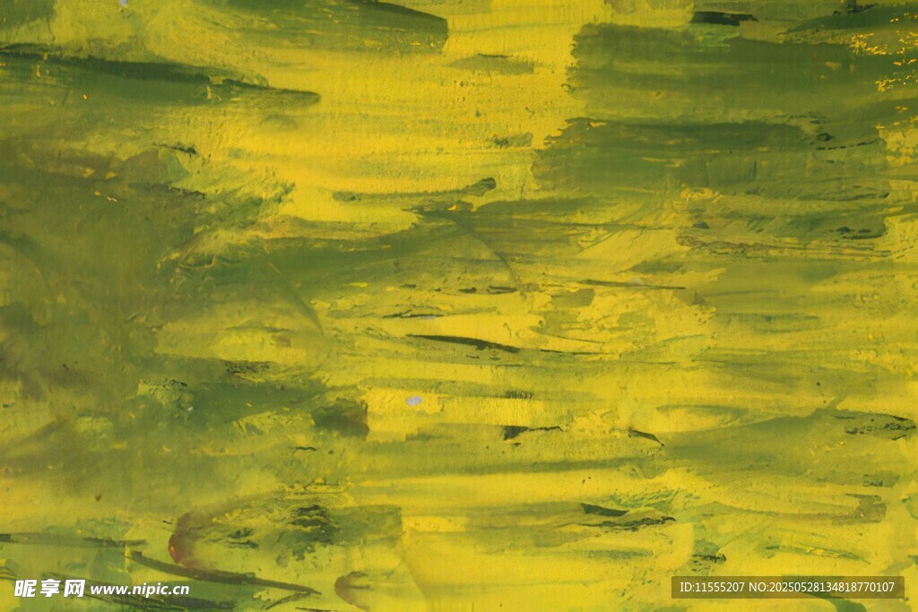 抽象黄绿纹理艺术画面