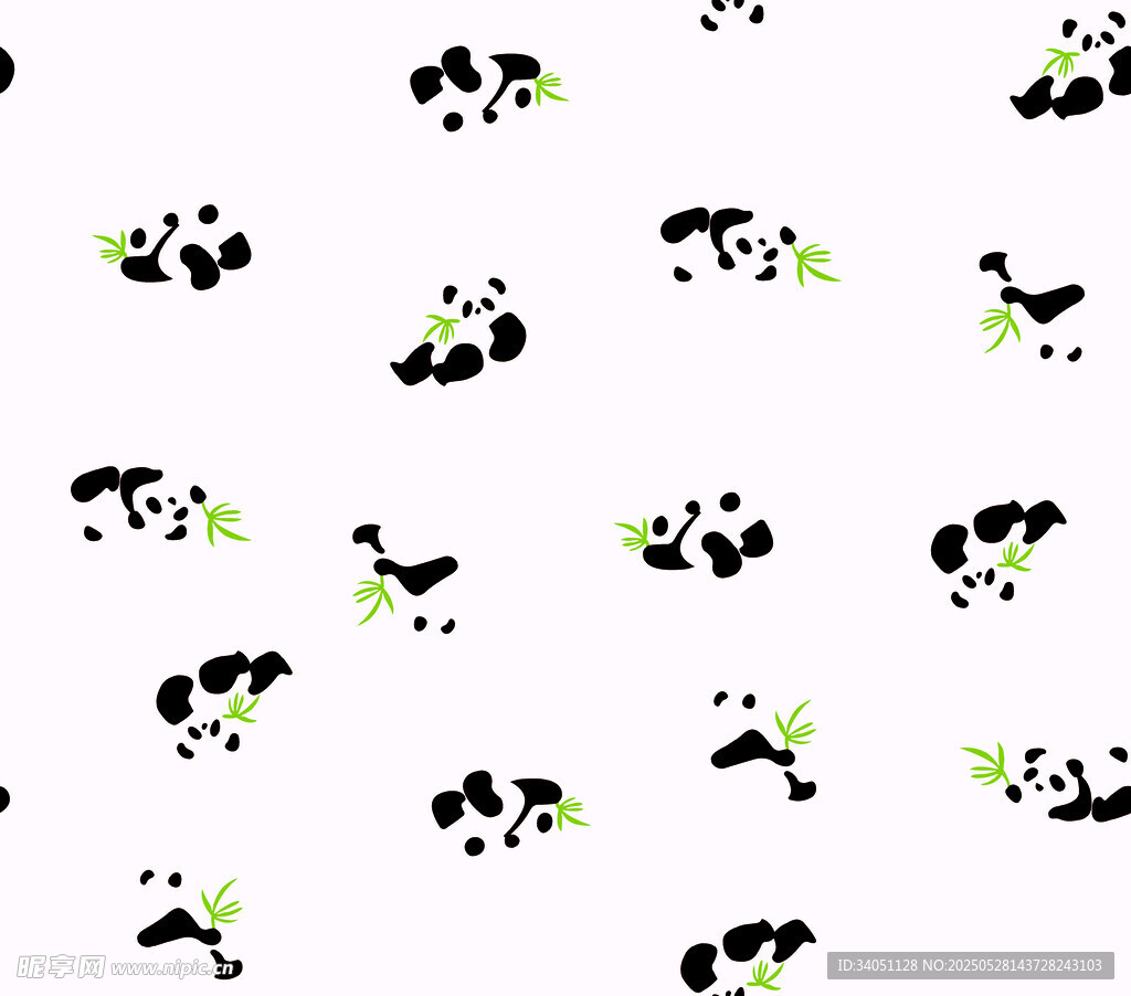 熊猫图案背景图