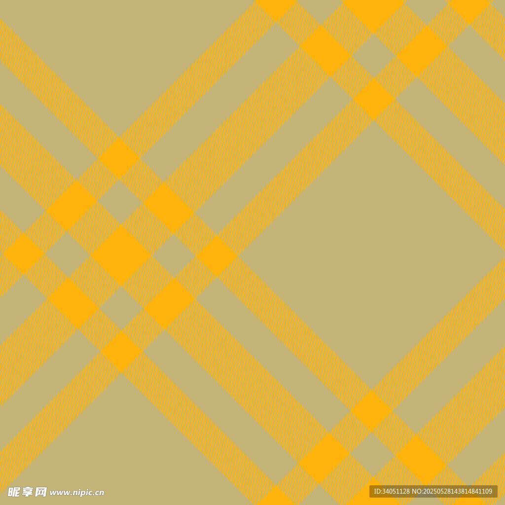黄棕格子图案纹理背景