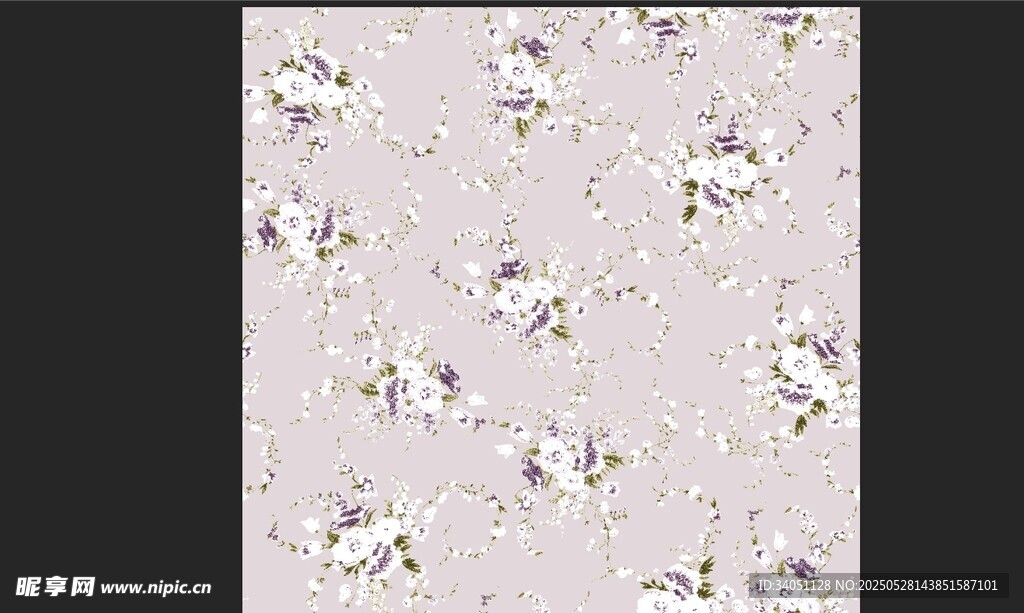 简约碎花图案背景图