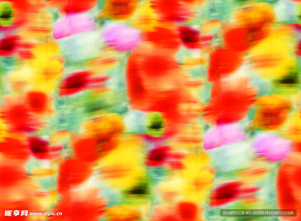 多彩花卉图案背景纹理