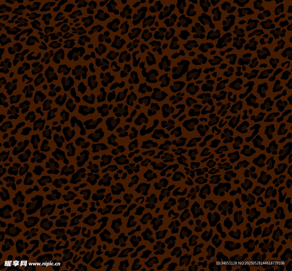 棕色豹纹纹理图案