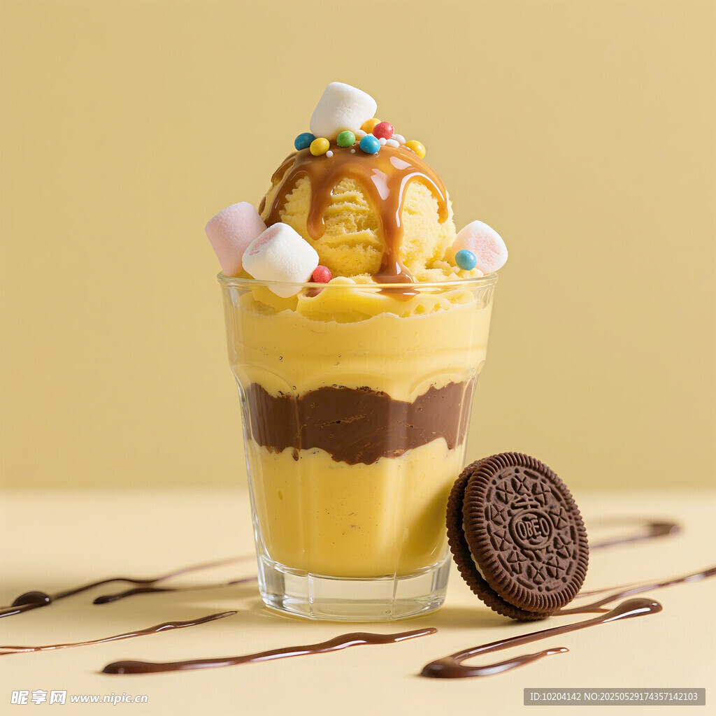 美味奥利奥分层冰淇淋