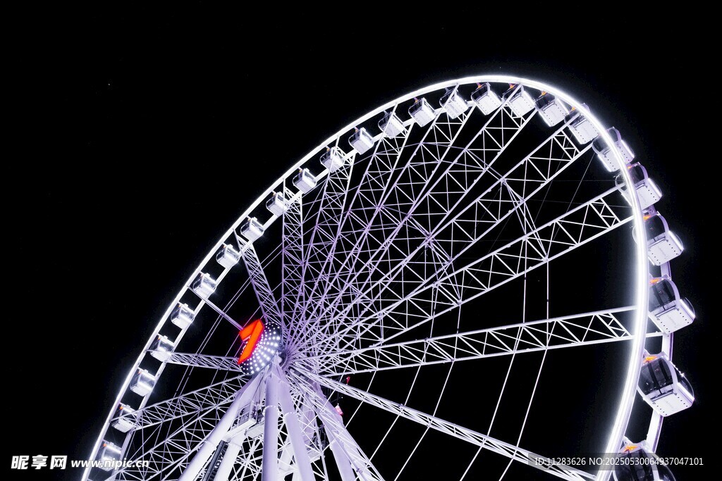 璀璨摩天轮夜景