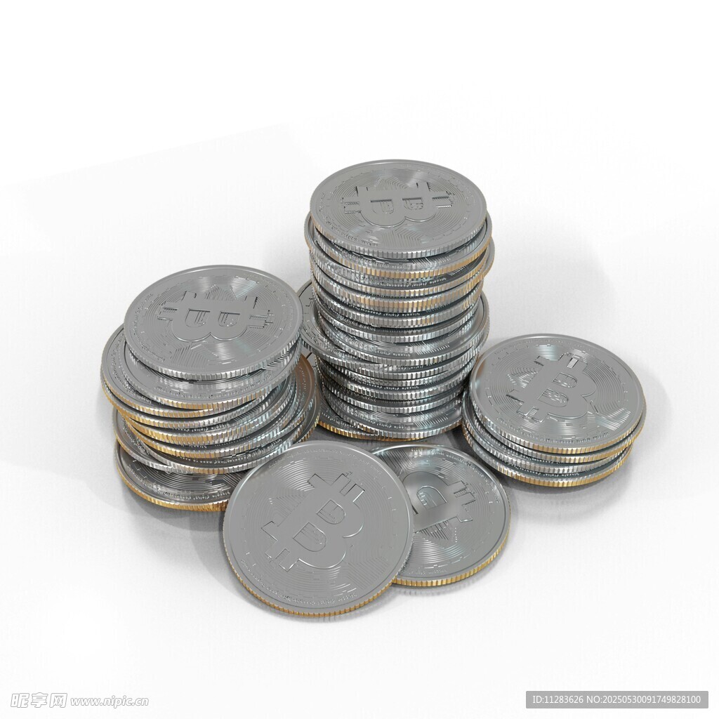 堆叠的金属硬币