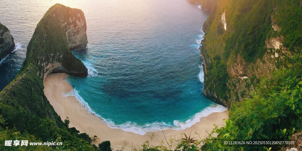 绝美海岸风光俯瞰图