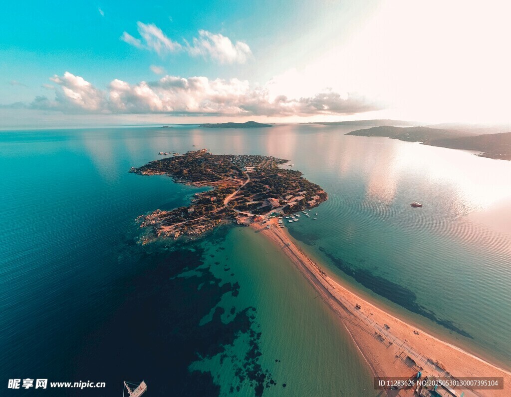 美丽海岛海岸风光景色