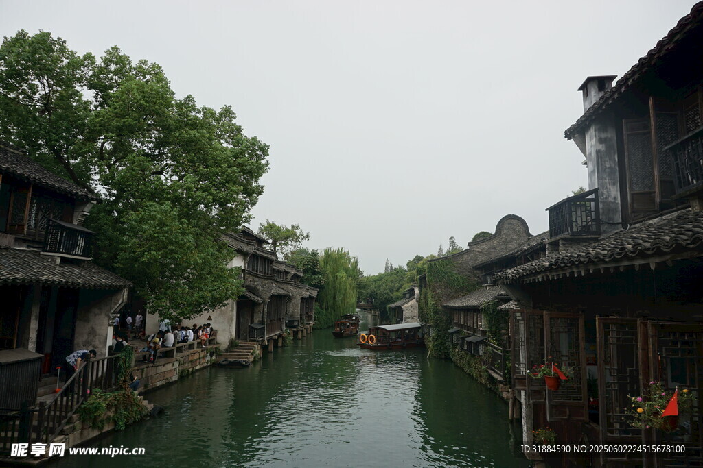 江南水乡古河道风景