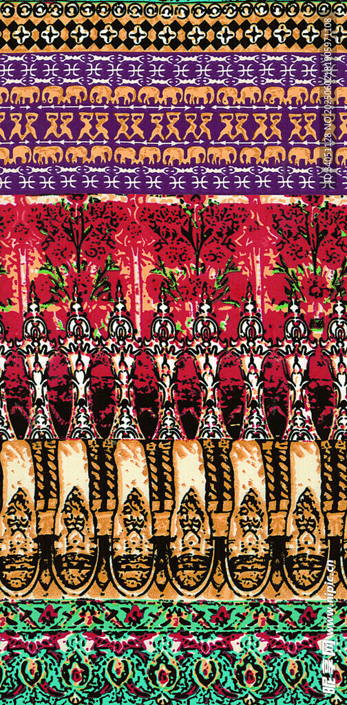 多彩民族风几何图案纹理