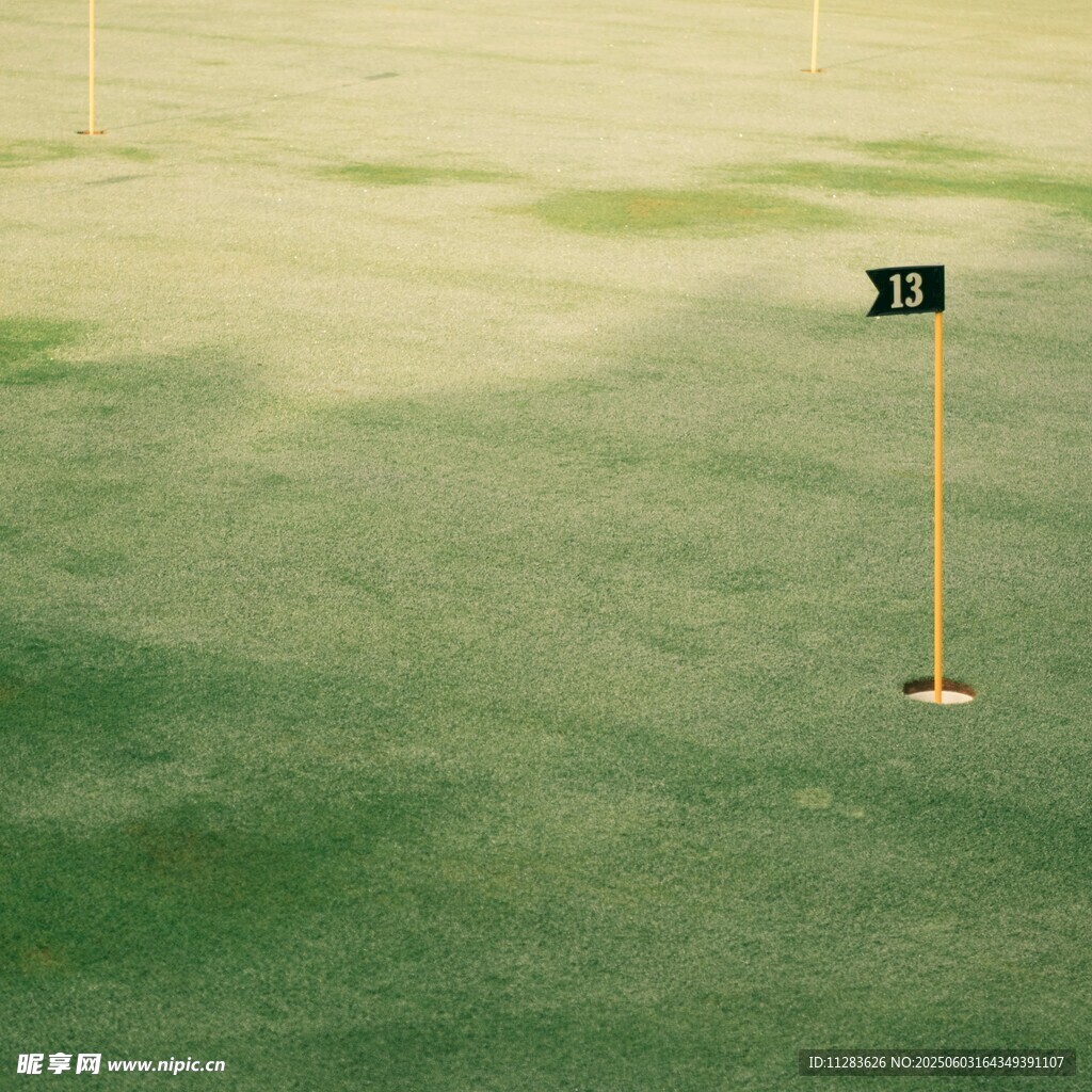 高尔夫球场洞位标识