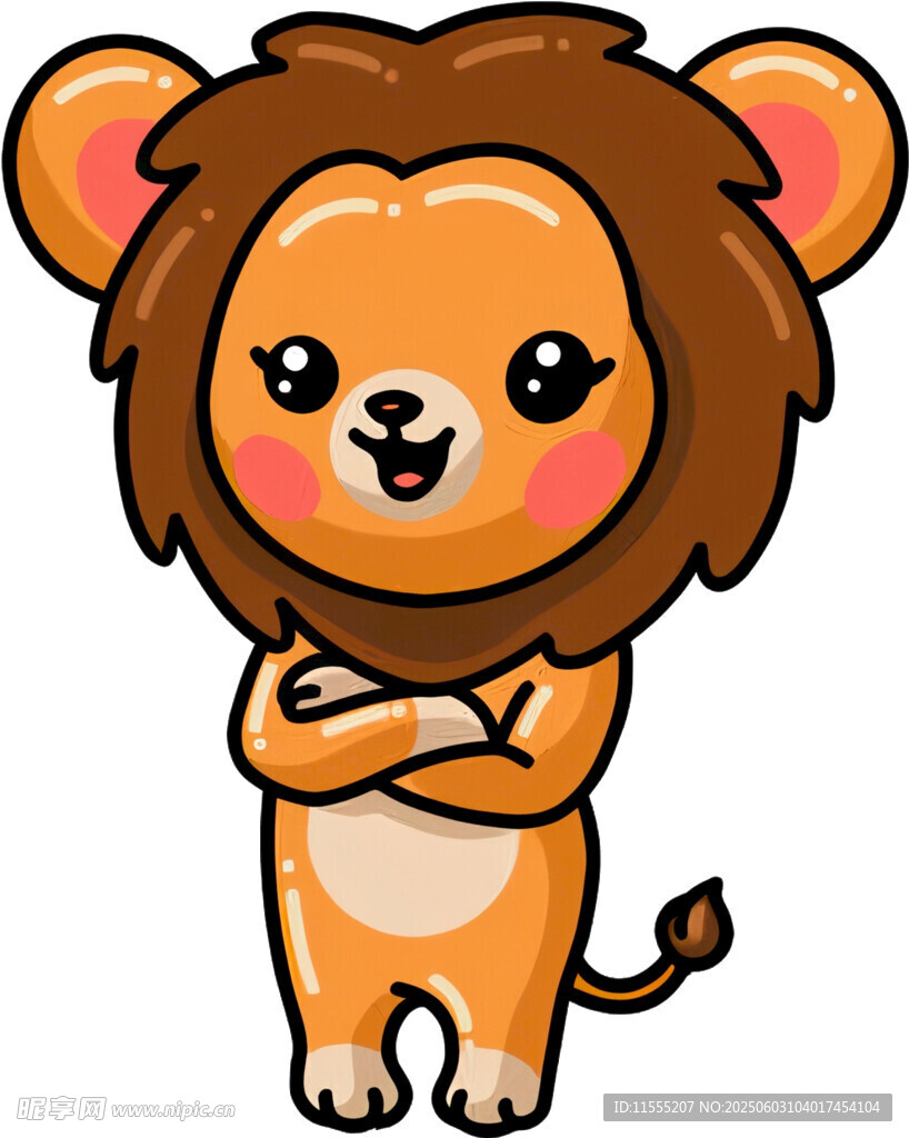 可爱卡通小狮子形象