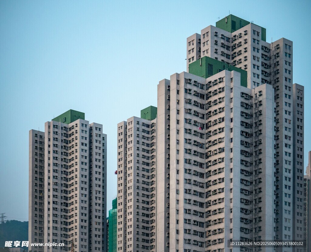 高层住宅楼群景观