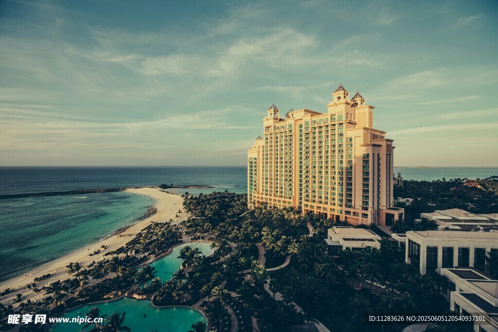 奢华海滨度假酒店景观