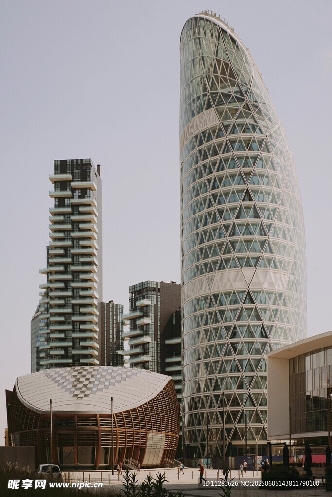 现代风格摩天大楼建筑群