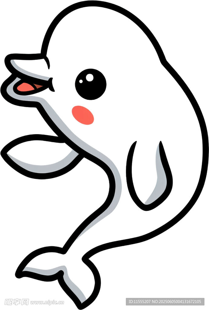 可爱卡通小海豚