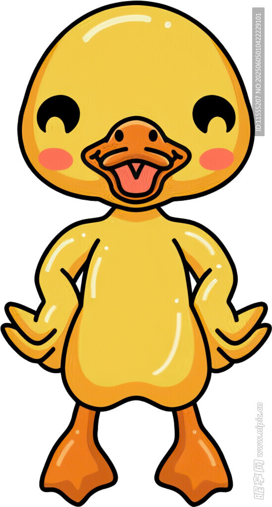 可爱小黄鸭卡通形象