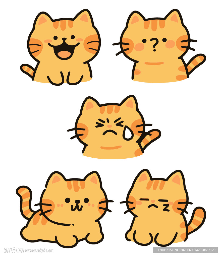 可爱猫咪表情包集合