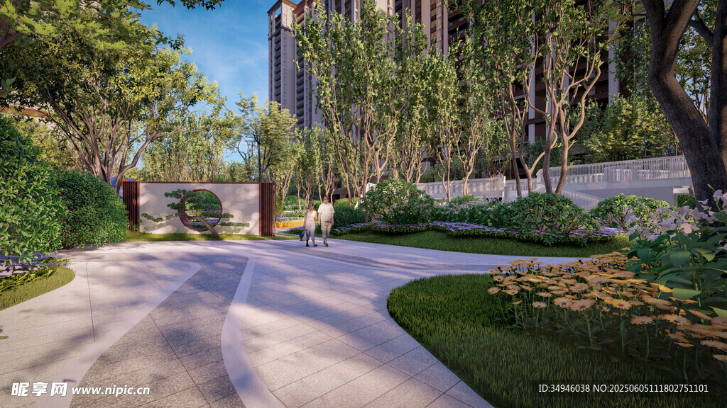 优雅静谧的园林景观小道