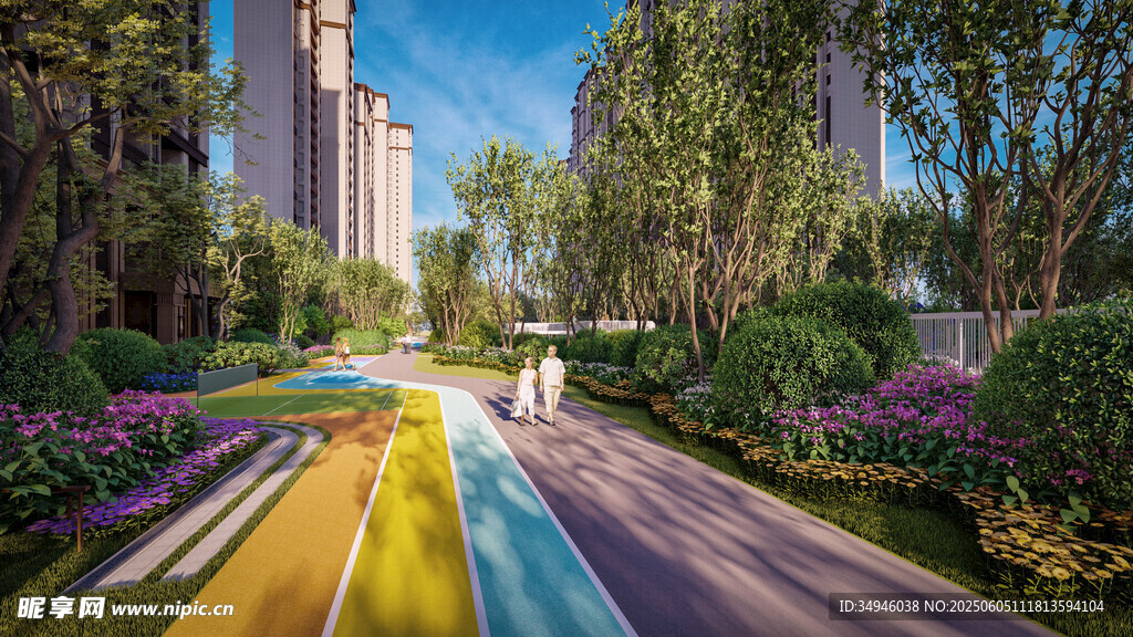 多彩景观步道 城市风景线