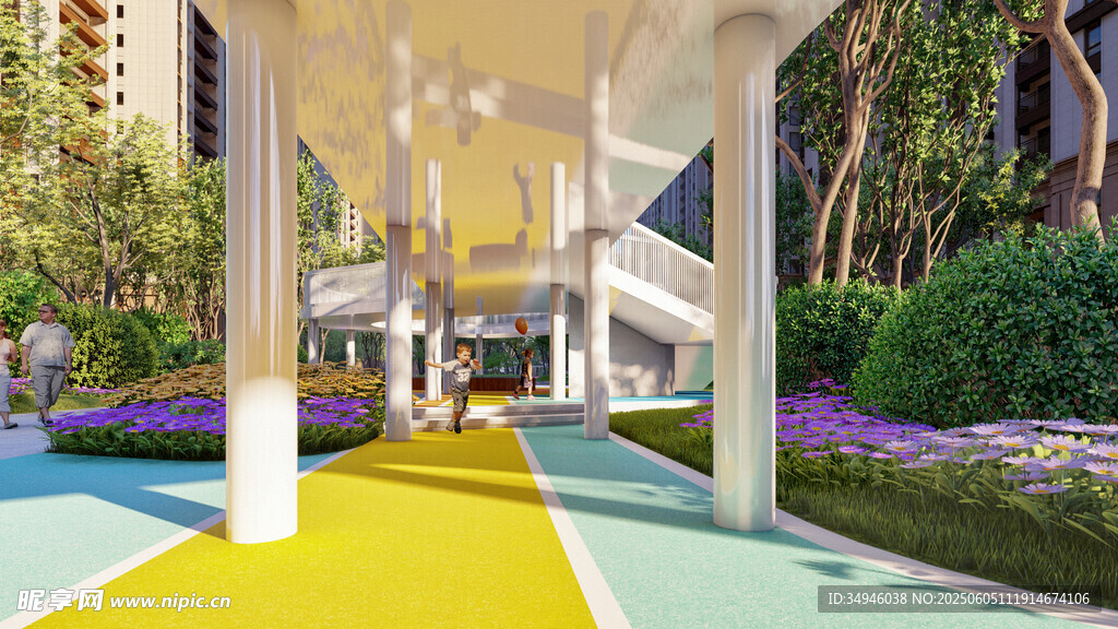 多彩户外休闲景观步道