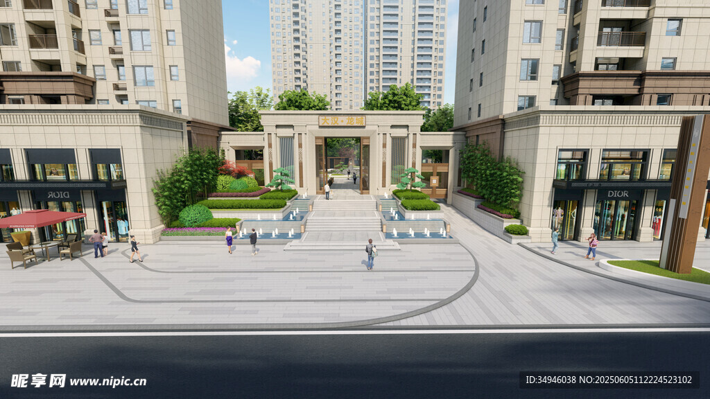 现代小区入口景观设计