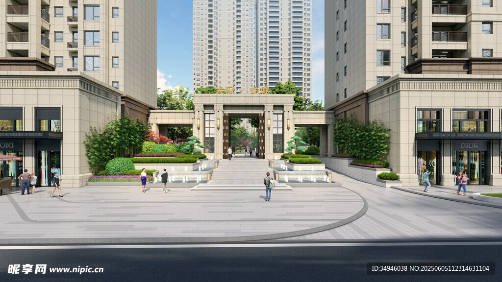 现代小区入口景观设计