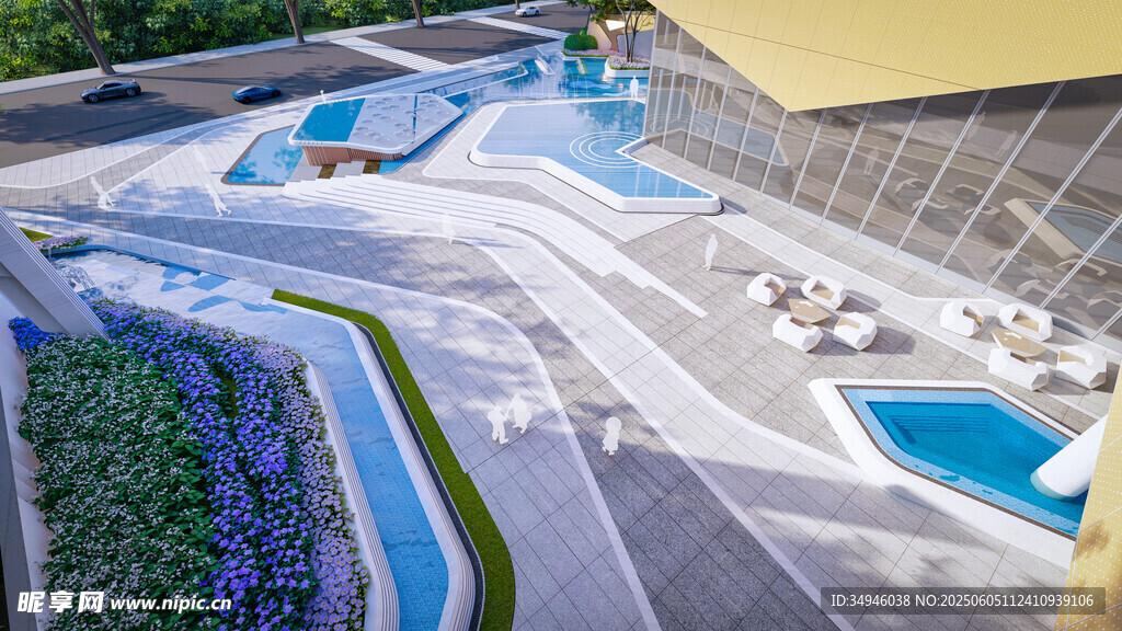 现代风格泳池景观设计