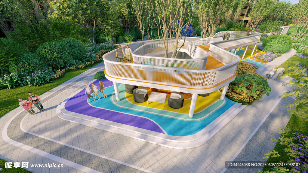 户外儿童游乐设施景观