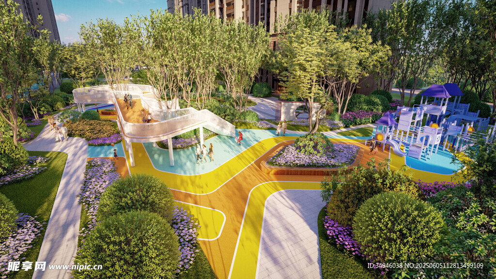 现代社区多彩景观设计