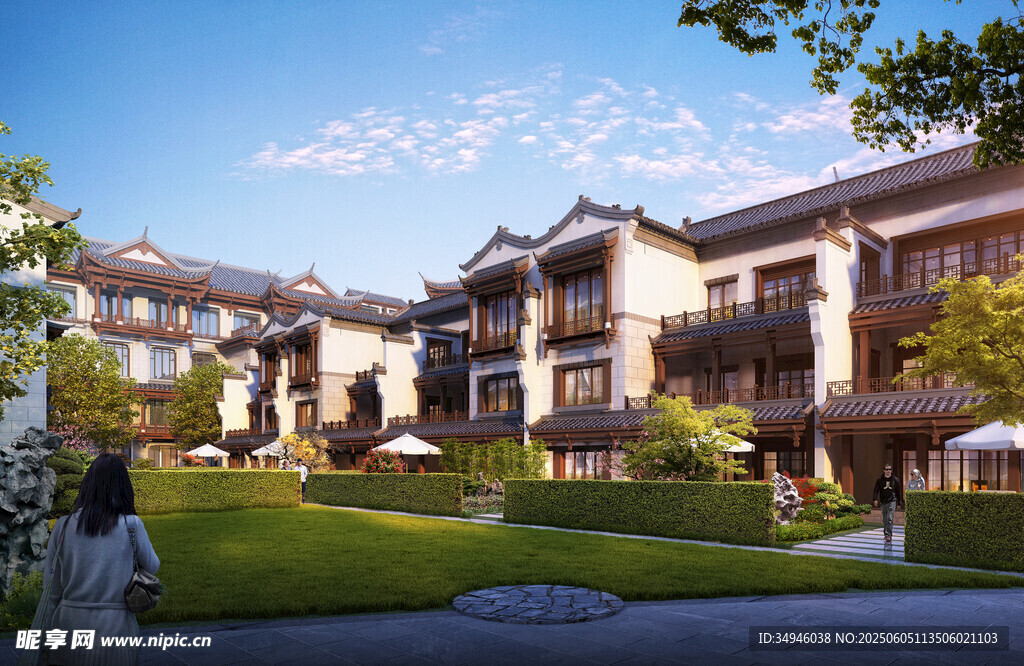 中式庭院建筑景观