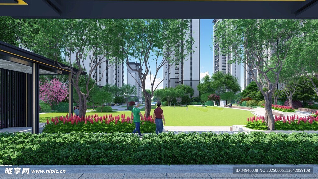 现代园林景观设计效果图