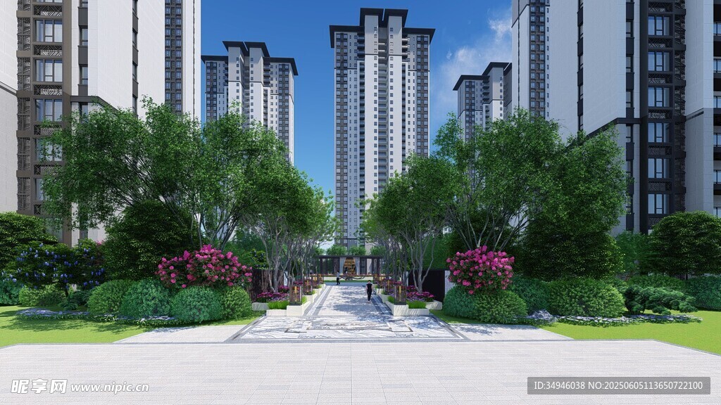 现代小区景观优美环境佳