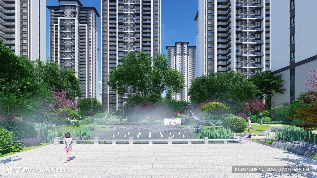 现代都市景观住宅小区