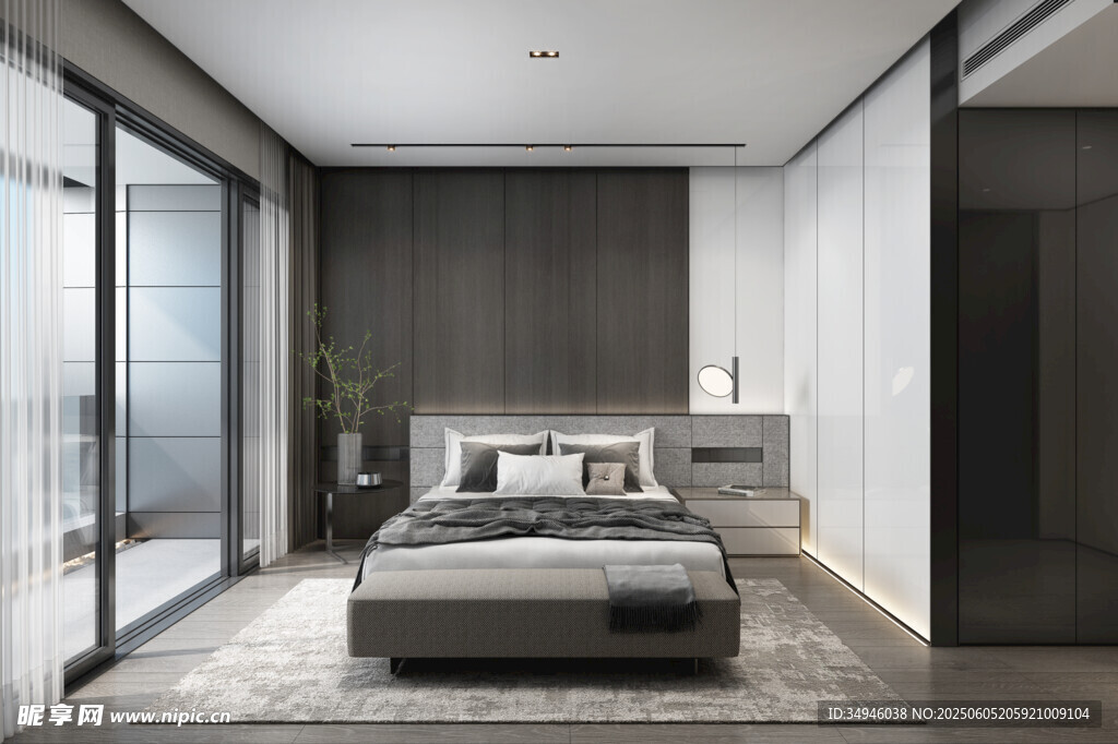 现代简约风格卧室空间