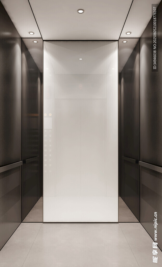 现代简约风格电梯内部空间