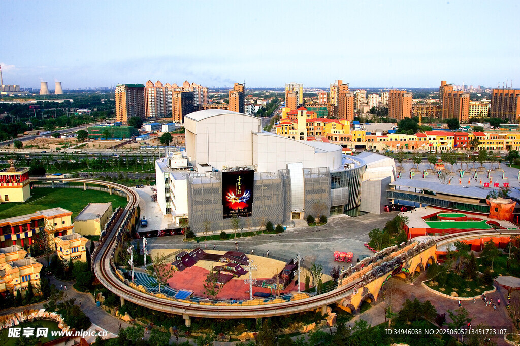 城市中的大型建筑景观