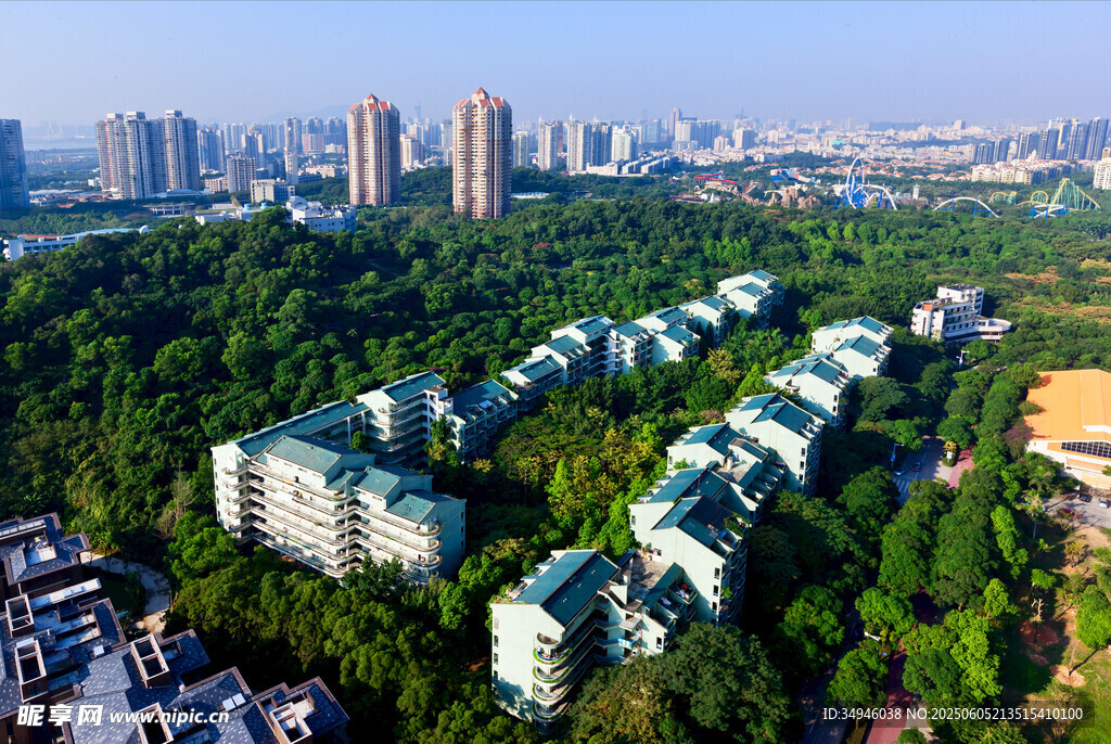 城市中的绿色住宅小区